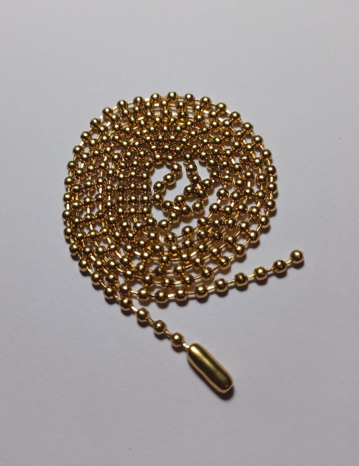 Brass Military 2.4mm Ball Bead Dog Tag Chain Necklace Sizes 24″25″27″28″30″