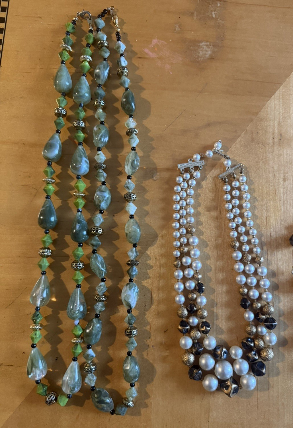 Lot of 5 Nice Beaded Necklaces – Mixture of Materials