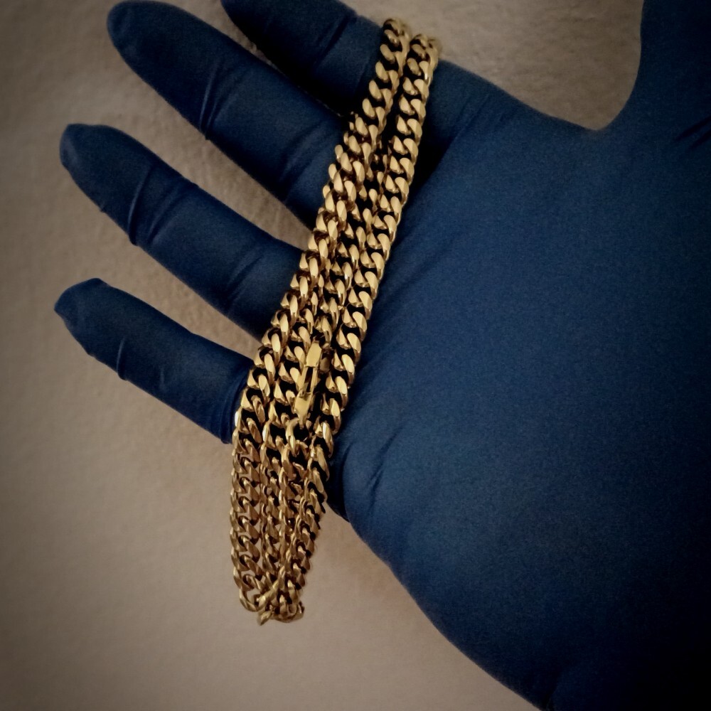 Miami Cuban Link 14k Stainless Steel 6mm x 24″inches Long Necklace