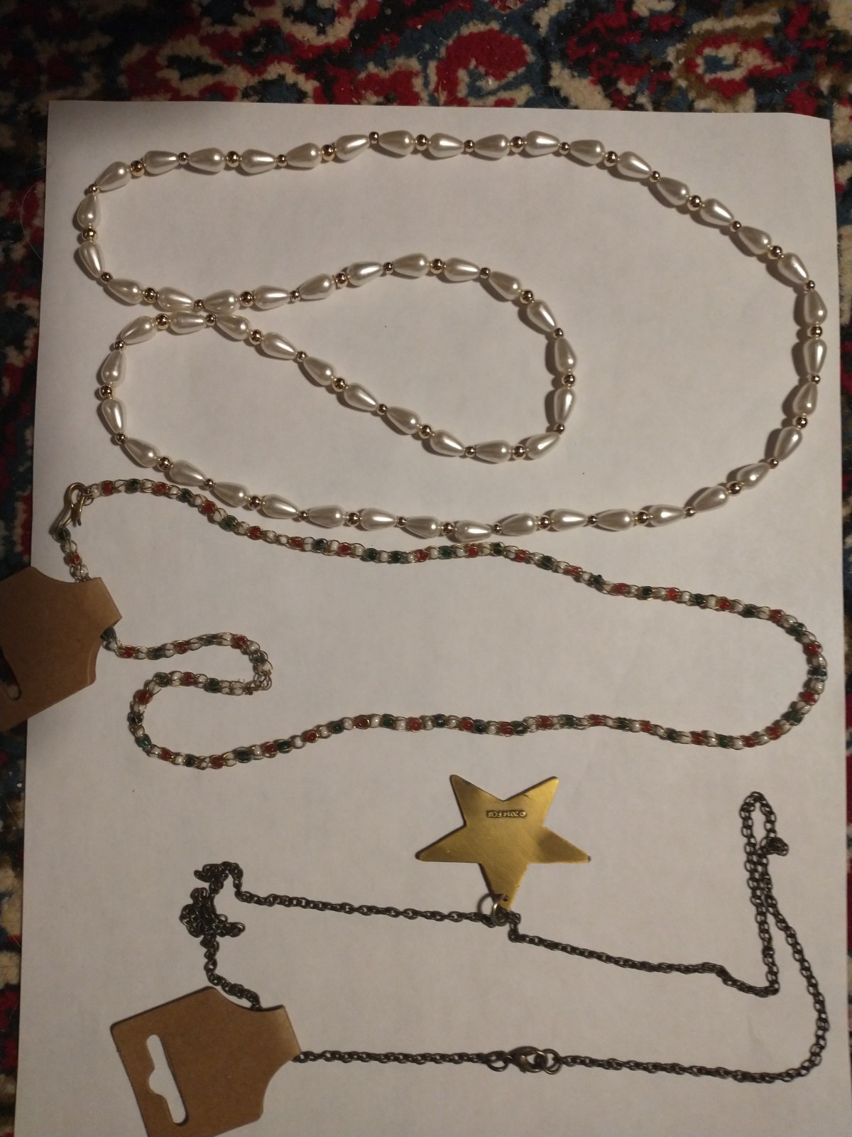 Final Sale – 26″ Gold/Silver Beaded, 18″ Colored, 20″ Star Fault Necklaces