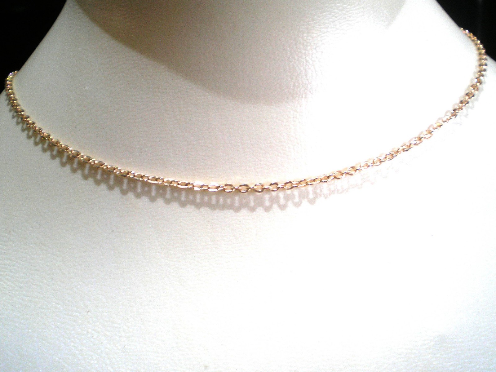 Gold Plated Chain Necklace 15.5″, 16″, 17.5″ Long for Girls, Juniors, Adults
