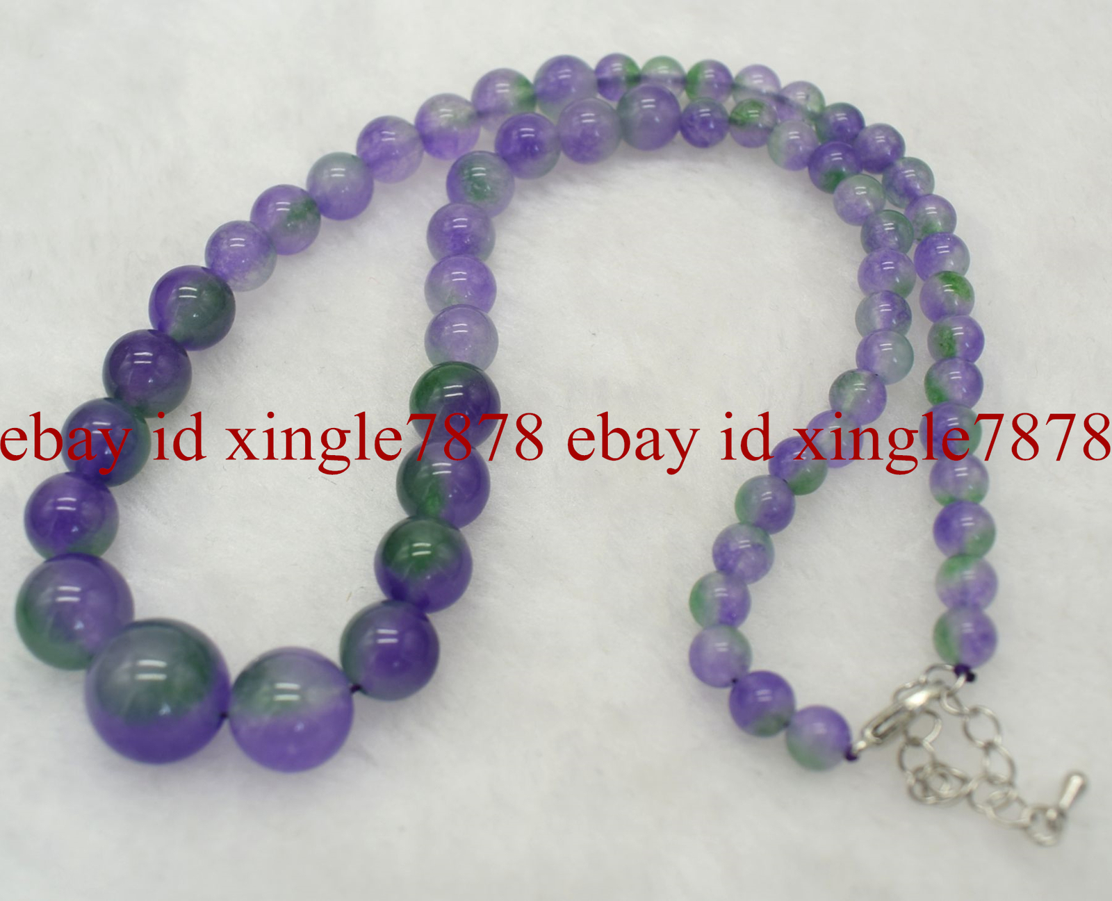 Natural 6-14mm Purple Multi-Color Kunzite Round Gemstone Beads Necklace 20″ AAA