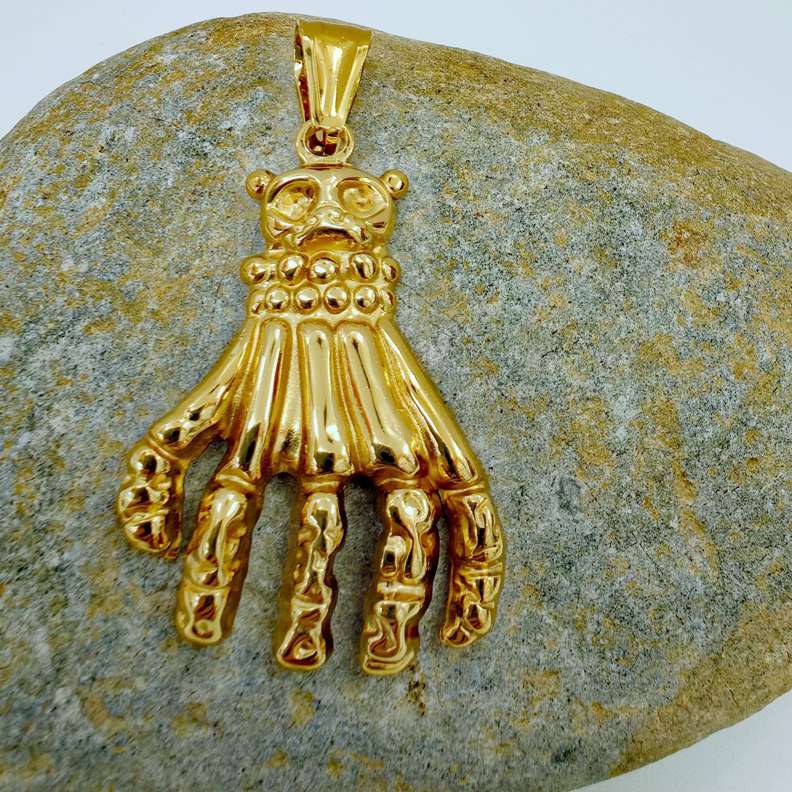 Gold Silver Black Hand Pendant Ideal Accessory For Motorcycle Hip Hop Fans