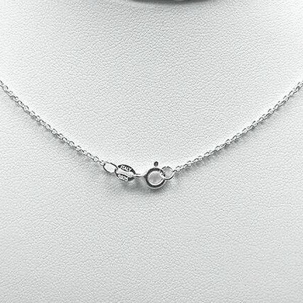 DG Women’s Sterling Silver Cross CZ 32mm Small Pendant 18″ Necklace.BOX