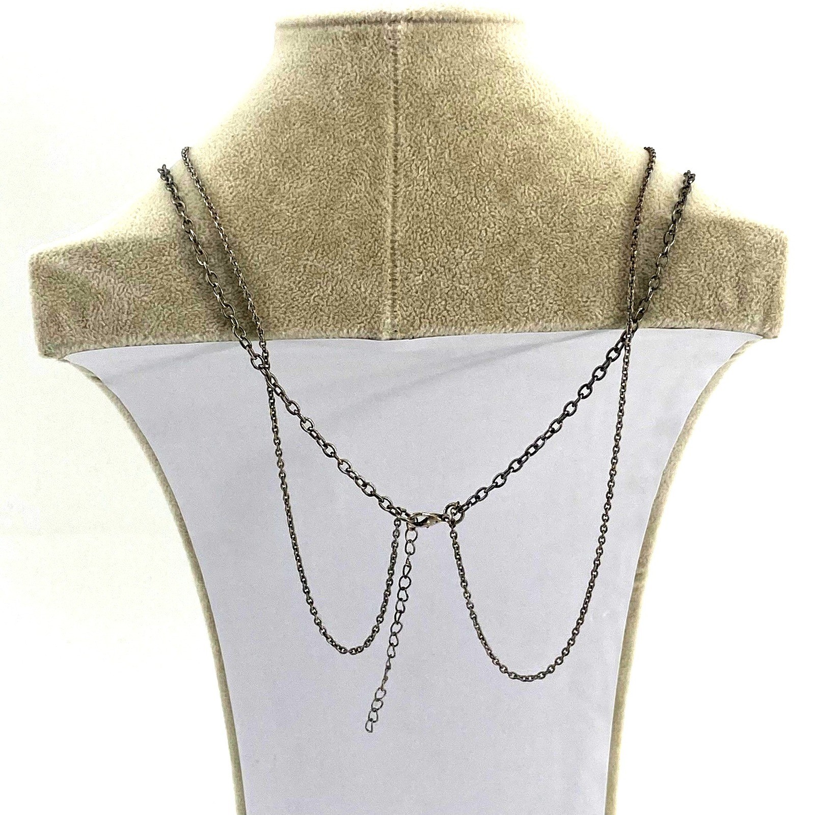 Boho Layered Necklace Set Silver Tone Pendant Crystal Tassel Charm Jewelry 20-32