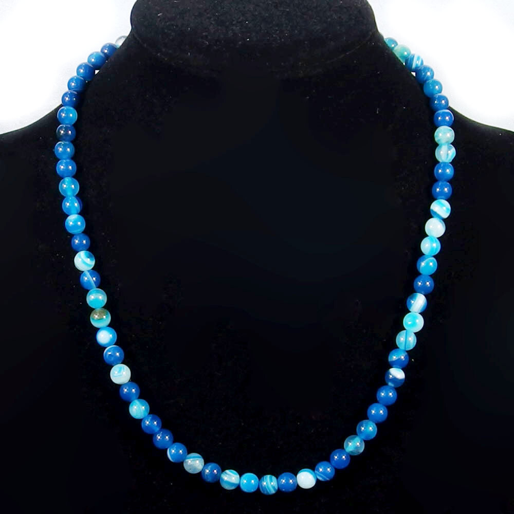 Fashion Jewelry 6mm Natural Multicolor Round Gemstone Beads Necklace 18-36″