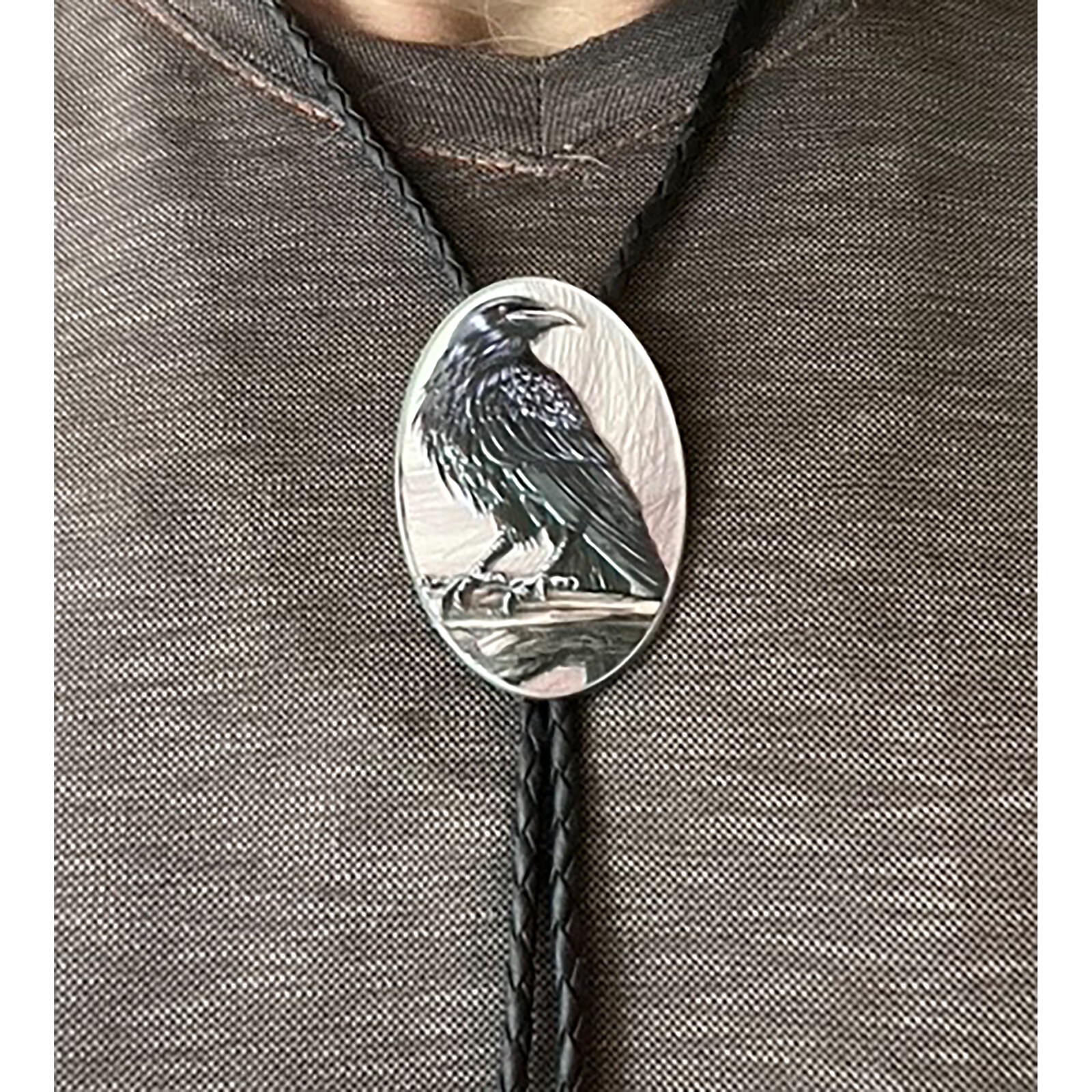 Bolo Tie Raven