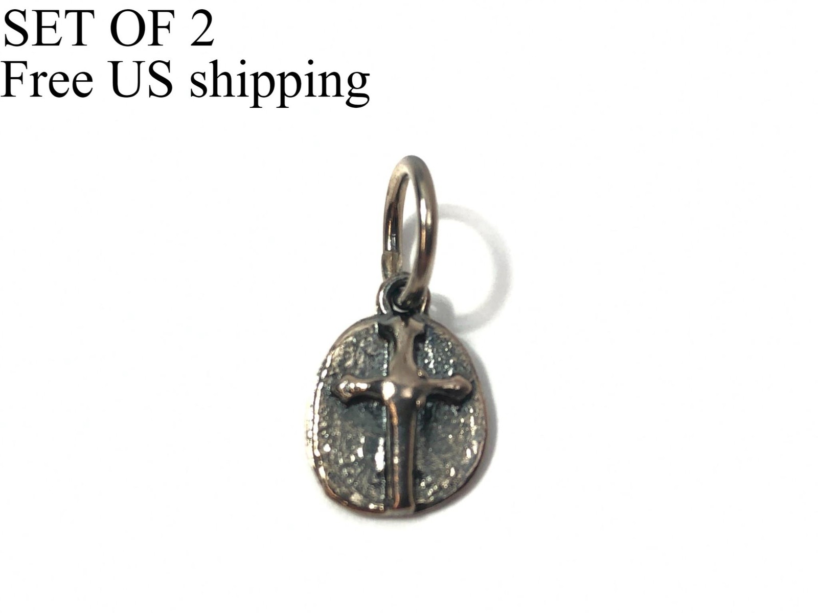 Waxing Poetic S342-1 Small Sterling 925 Silver Cross Charm Pendant