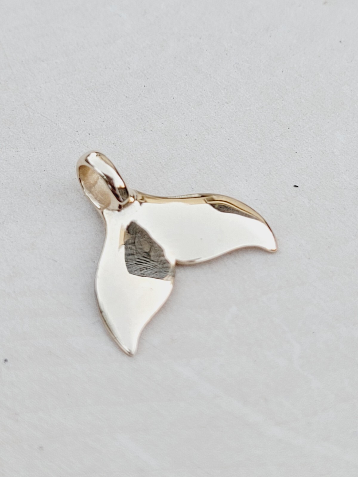 Bronze Whale Tail Pendant 15mm X 15mm Whale Tail Charm