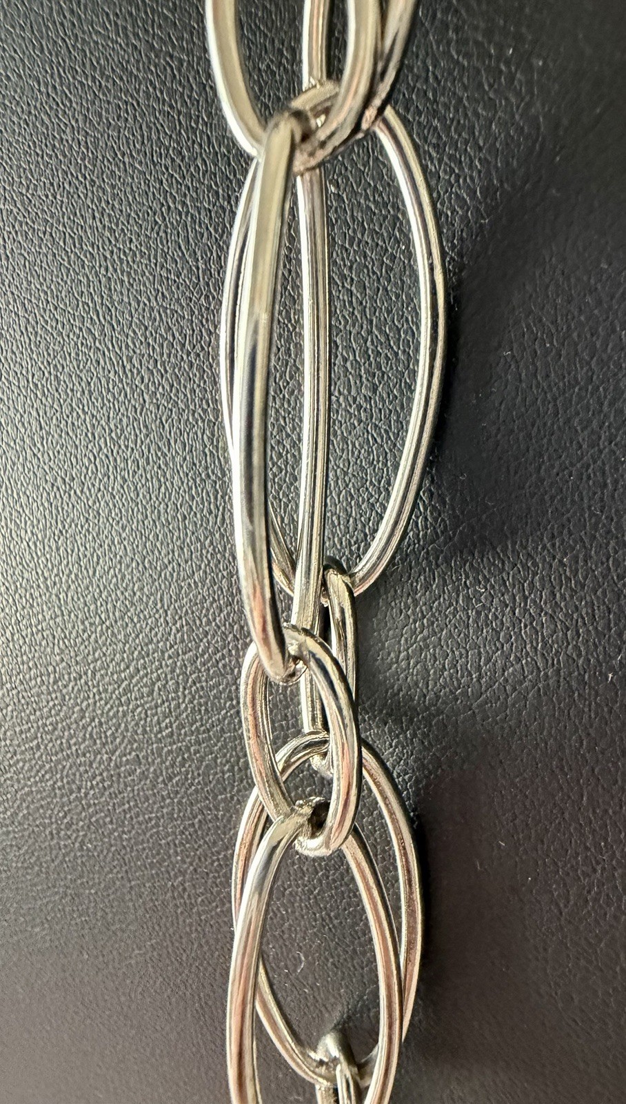 60” Lauren Ralph Lauren Silver-Tone Oval Link Chain Necklace NWT Nordstrom 62 g