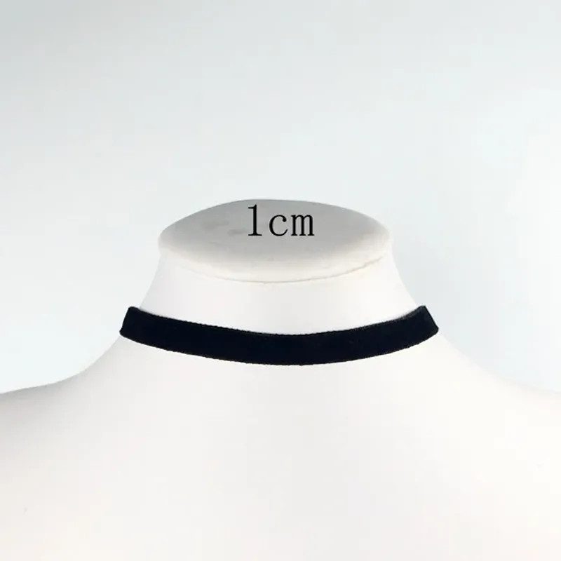 Korean Fashion Womens Accessoires Punk Gothic Soft Black Velvet Choker Necklace