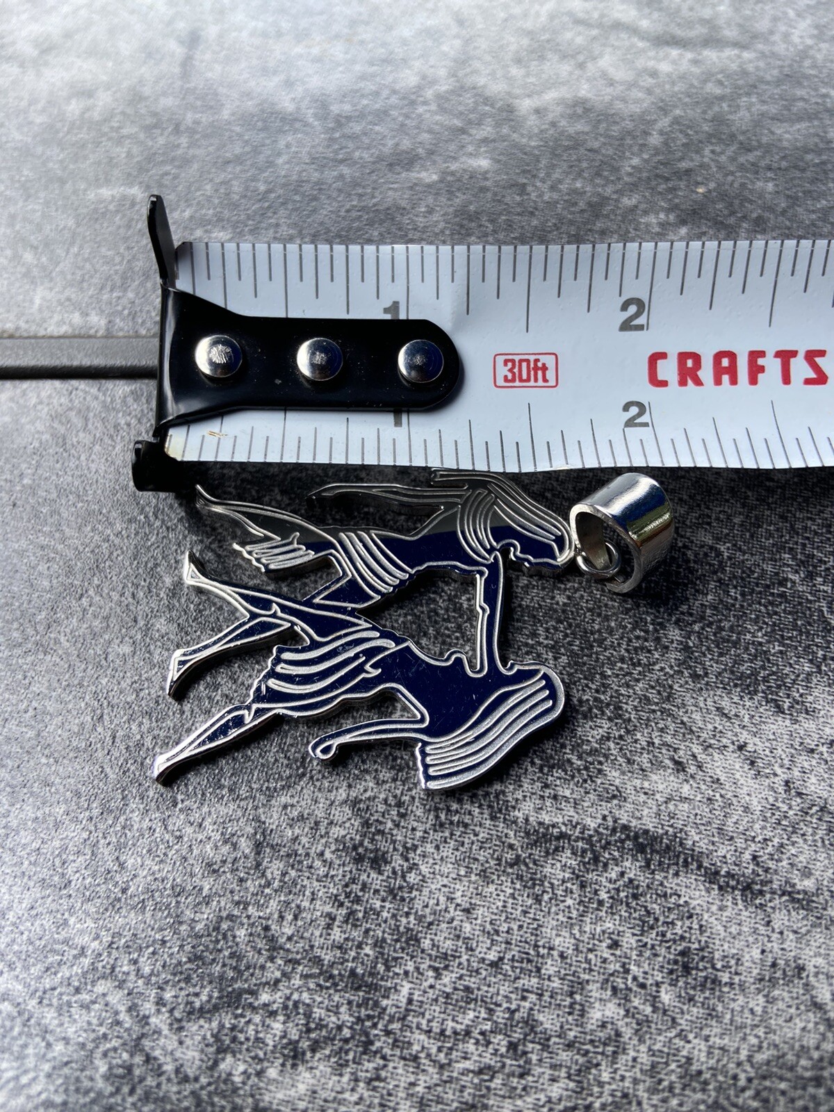 Amazon/tribe Relationship Female/Male Stainless Steel 1-1/2”x 1-3/4” Pendant.