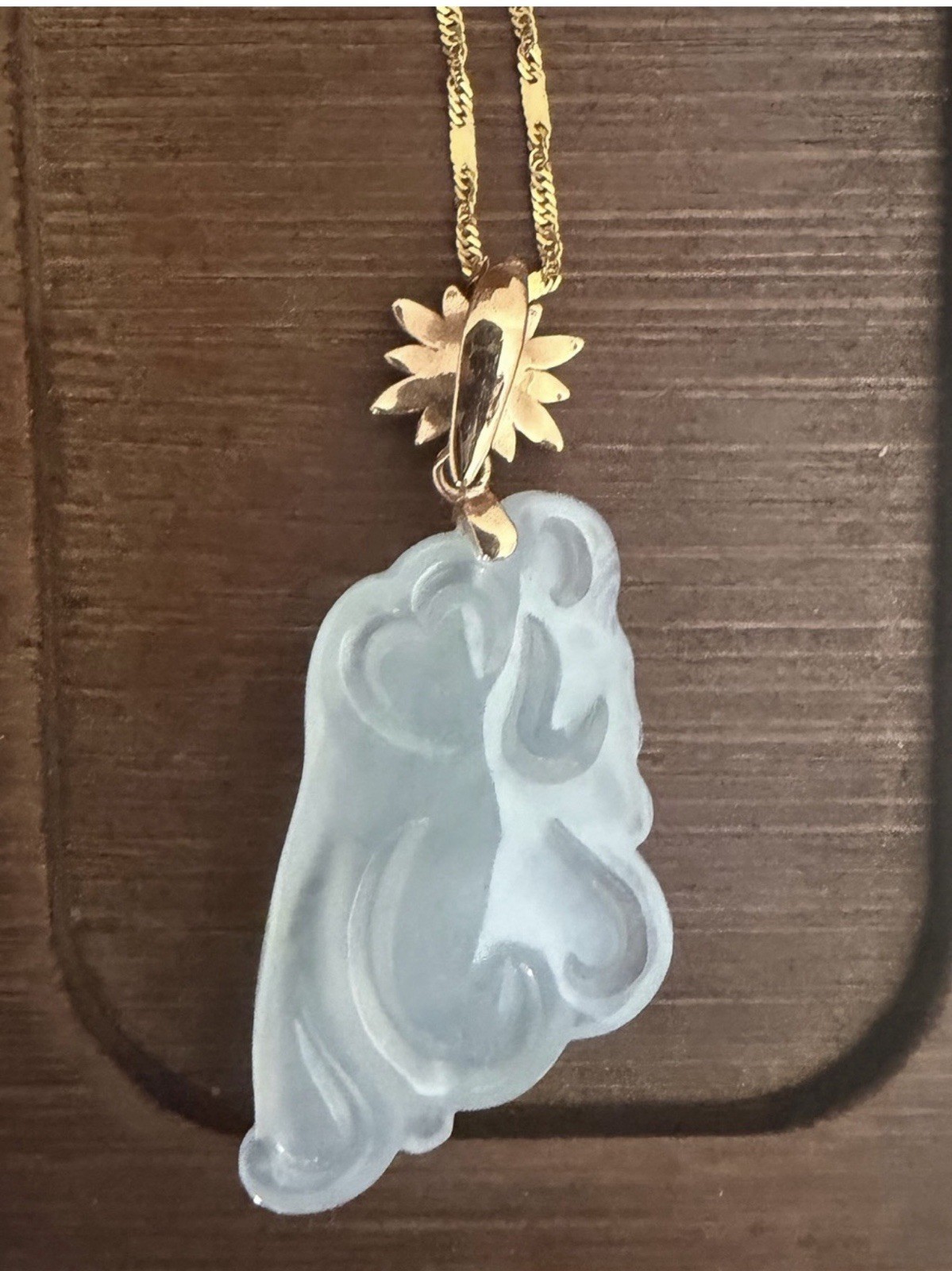 Natural Burmese Grade A Jadeite Pendant – Butterfly Fairy Design（no chain）