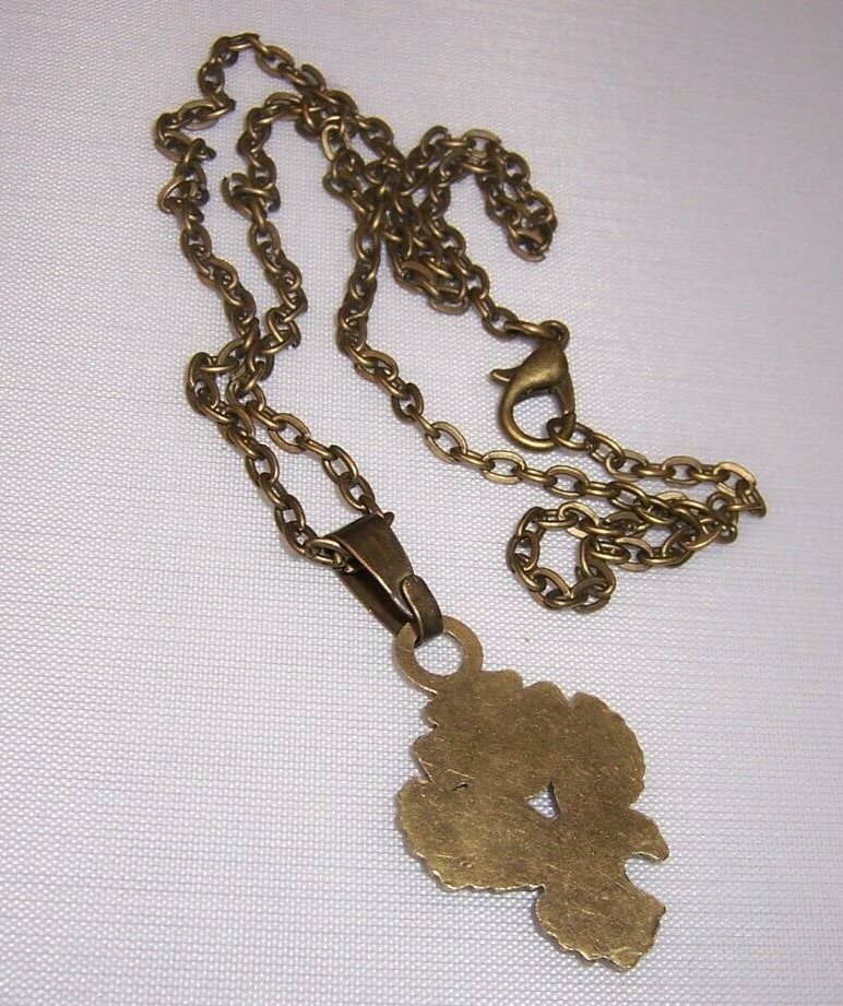 Bronze Harley Davidson Women’s Necklace 20″ Chain. EZ Anytime Gift. Ship Free.