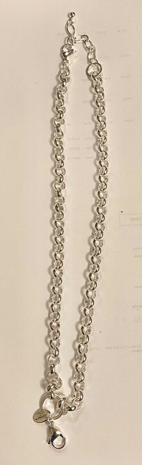 ❤️Authentic Origami Owl Silver 18-20″ Rolo Chain Necklace Retired Thick Heavy❤️