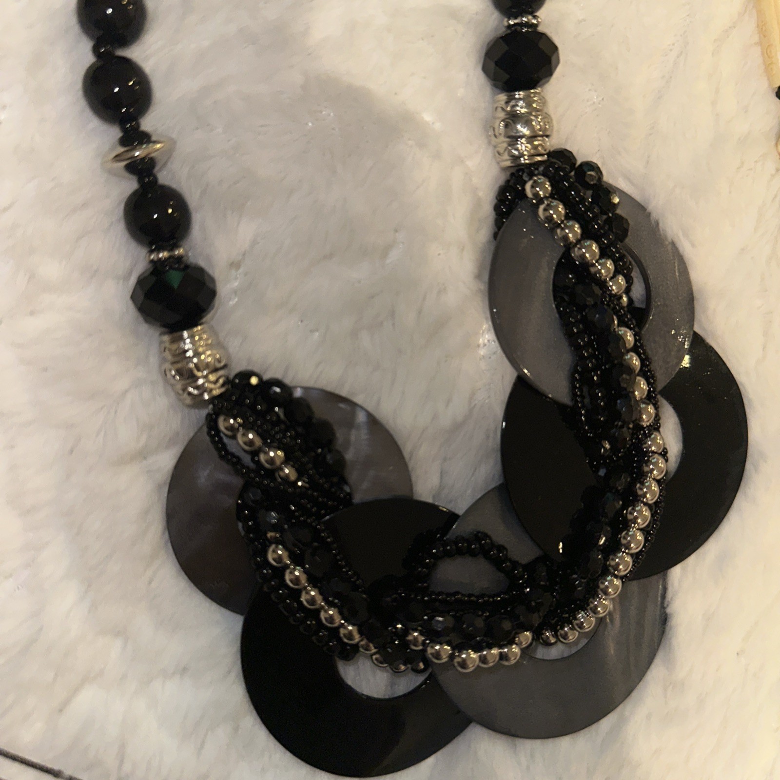 Vintage Statement Necklaces Lot Of 5 Mixed Various Style Fashionable & Gaudy