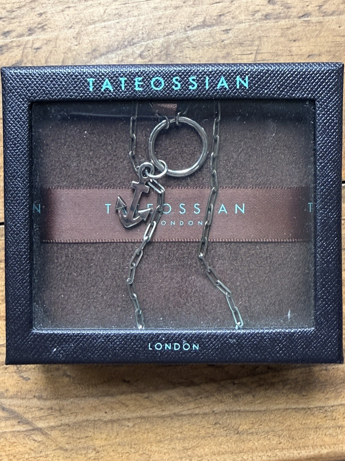 Tateossian NL0172TASPLSI1S – Sterling Silver 925 Marine Anchor Necklace BNIB –