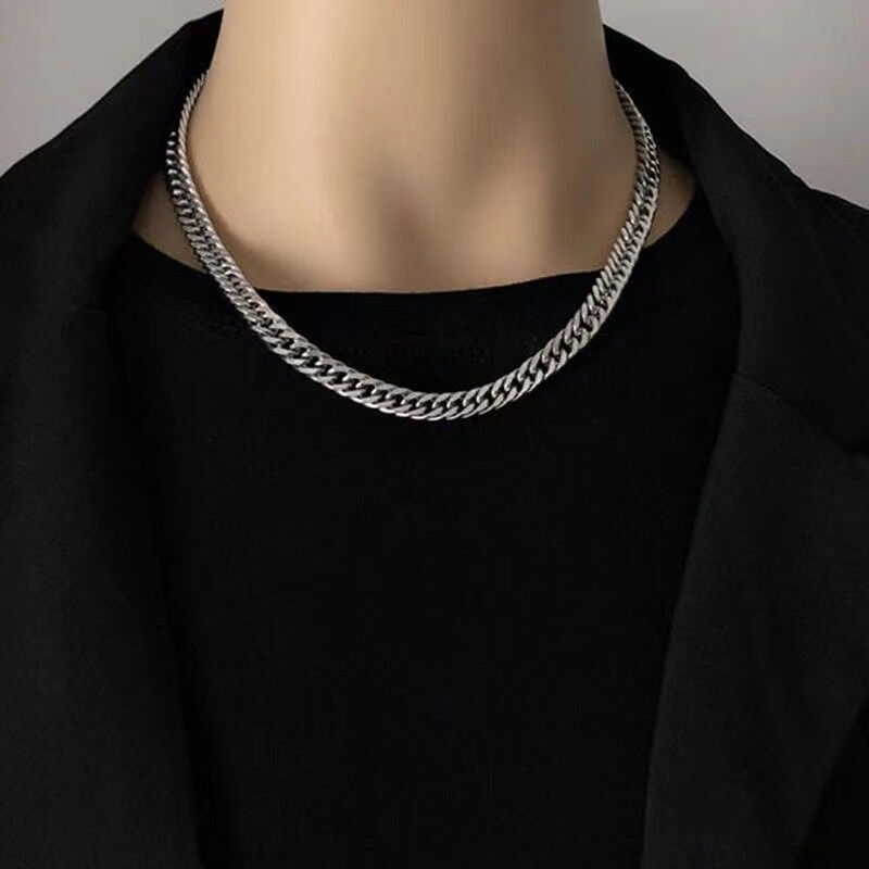 3/5/7/9/11.5mm Men Women Stainless Steel Curb Braided Cuban Chain Diamond Cut