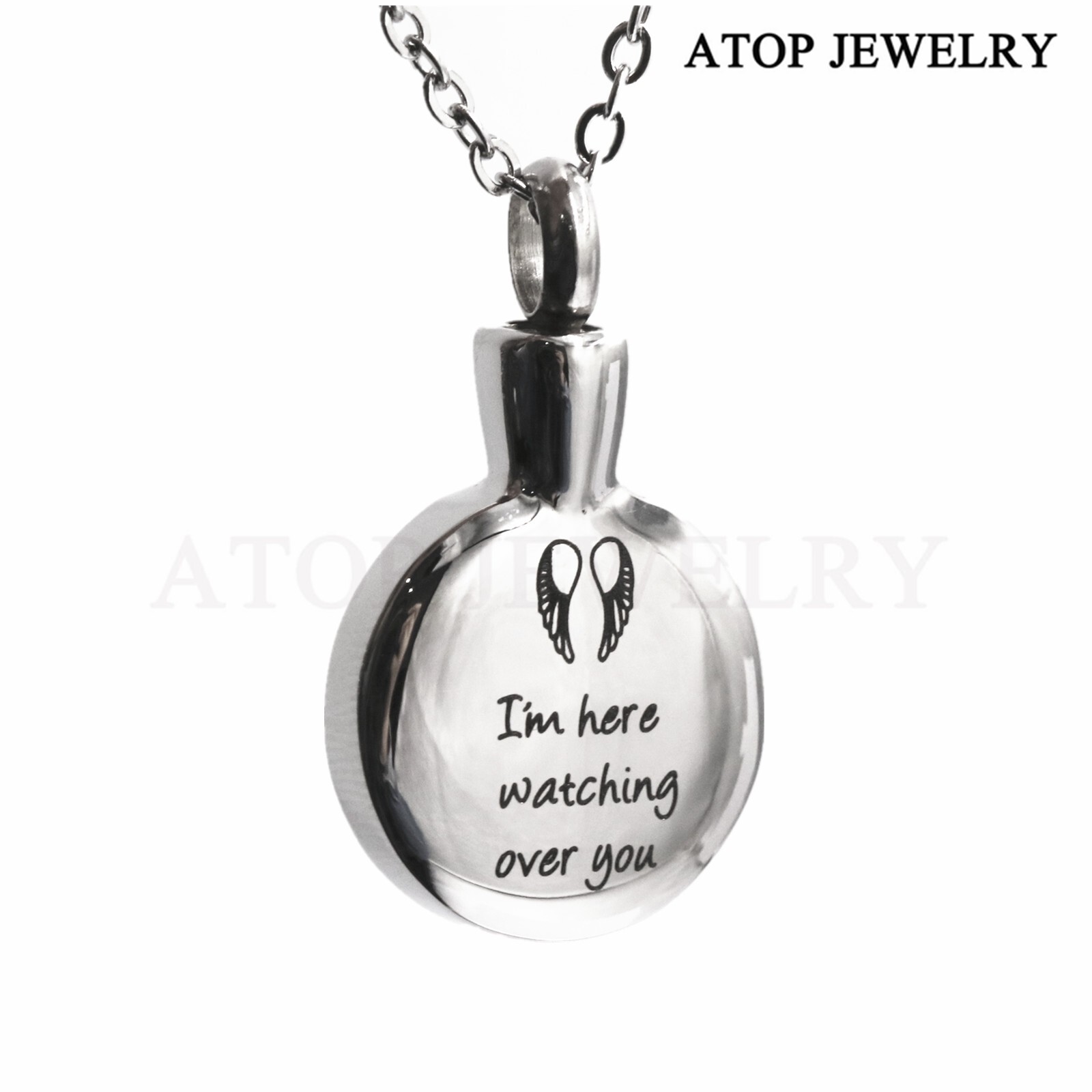 Memorial Family Loved Ones Pet Cat Dog Urn Necklace Perfume Bottle Pendant