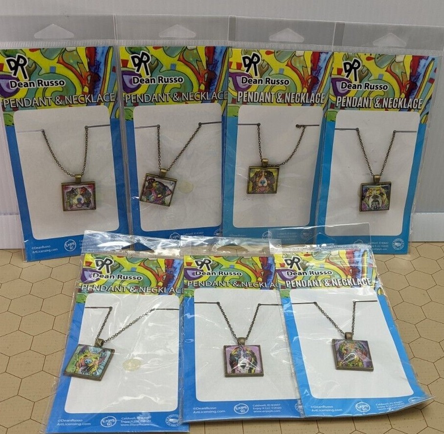 Dean Russo Pendant & Necklace – Various Dog Breeds to Choose From