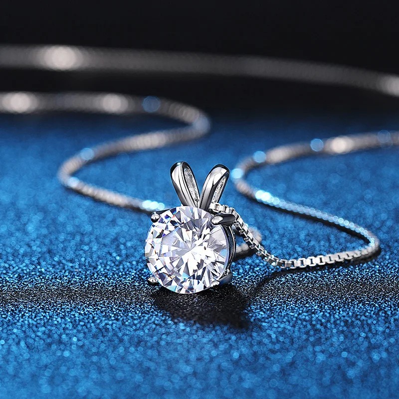 AAA Cubic Zirconia Necklace Women Girls Pendant Jewelry Gift