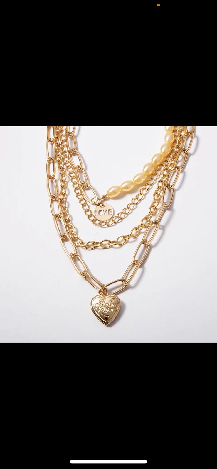 4 PCS European American Foreign Trade New Necklaces Creative Fashion