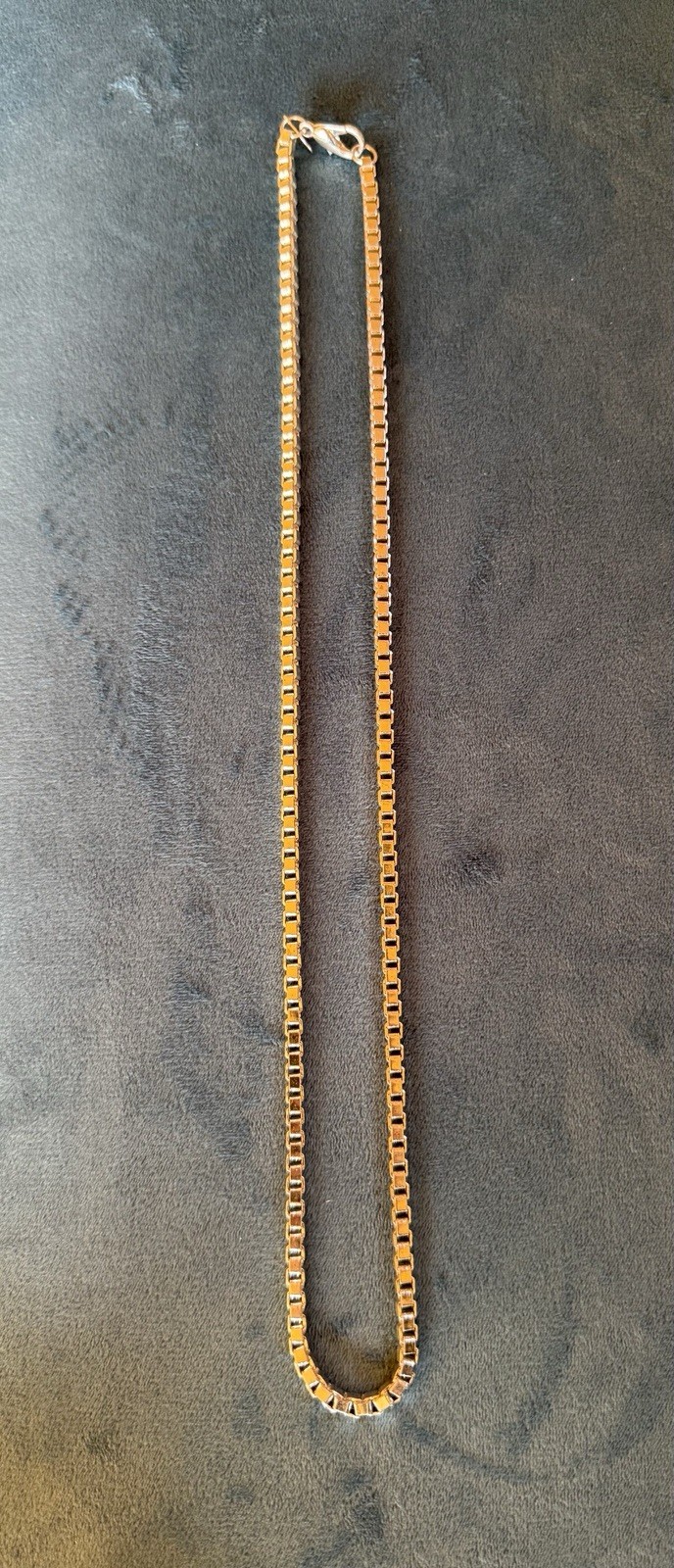 Vintage Talbots Chunky Venetian Box Chain Designer Necklace 22.5”
