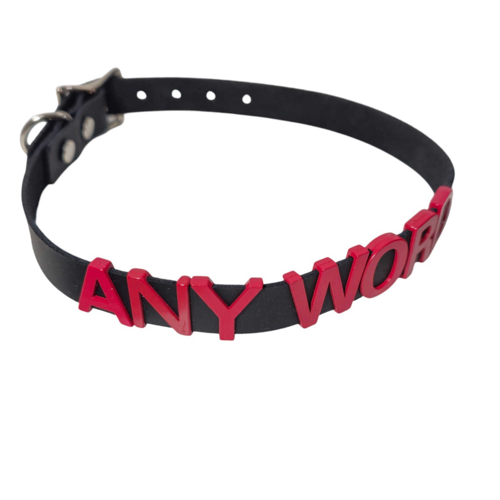 Submissive Name Word Choker Slave Daddy-Bdsm-Slut-Collar-Adult-Kinky-Made In USA