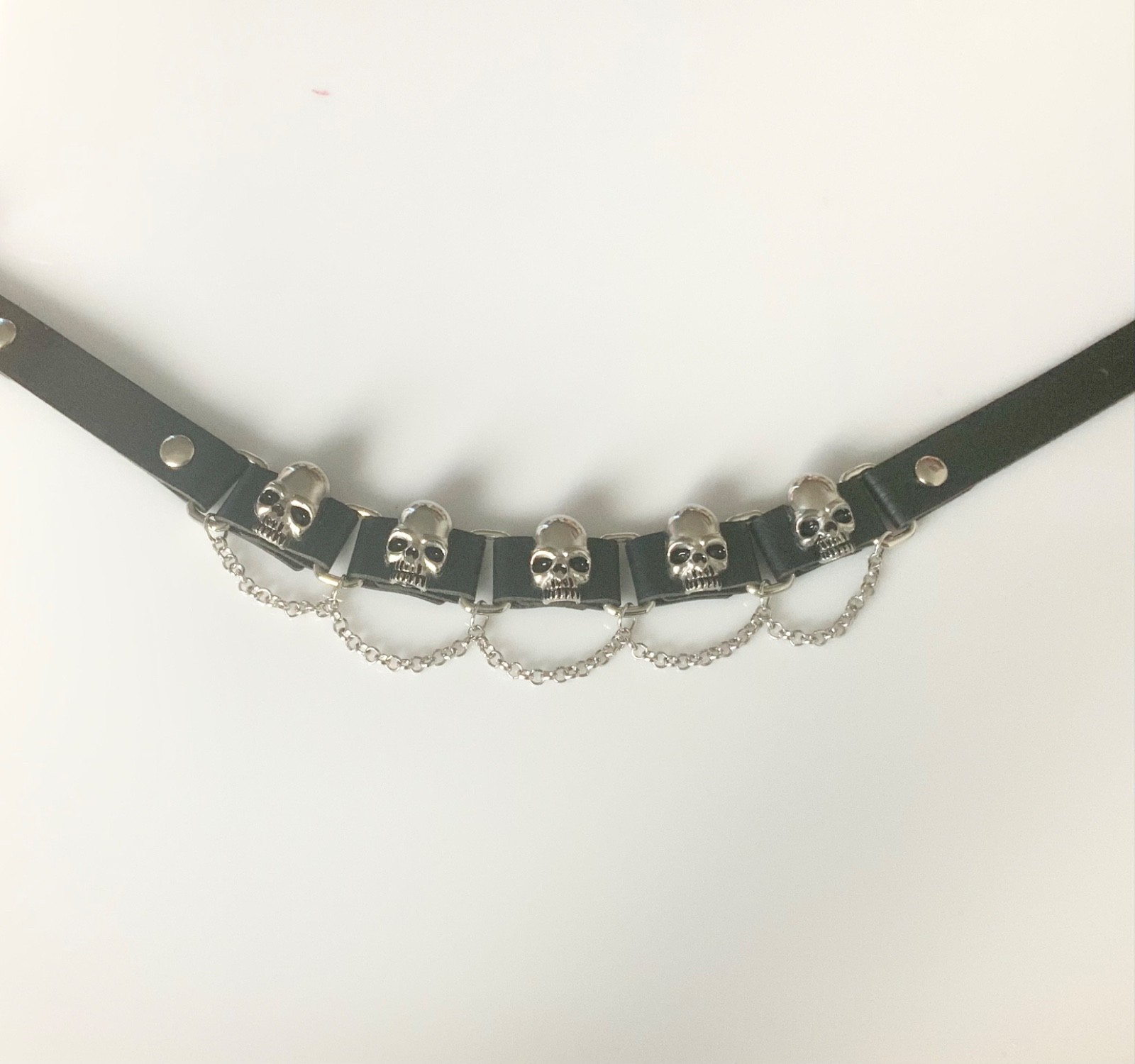 skull Chain Choker Necklace Jewelry Goth Punk Men’s Women’s