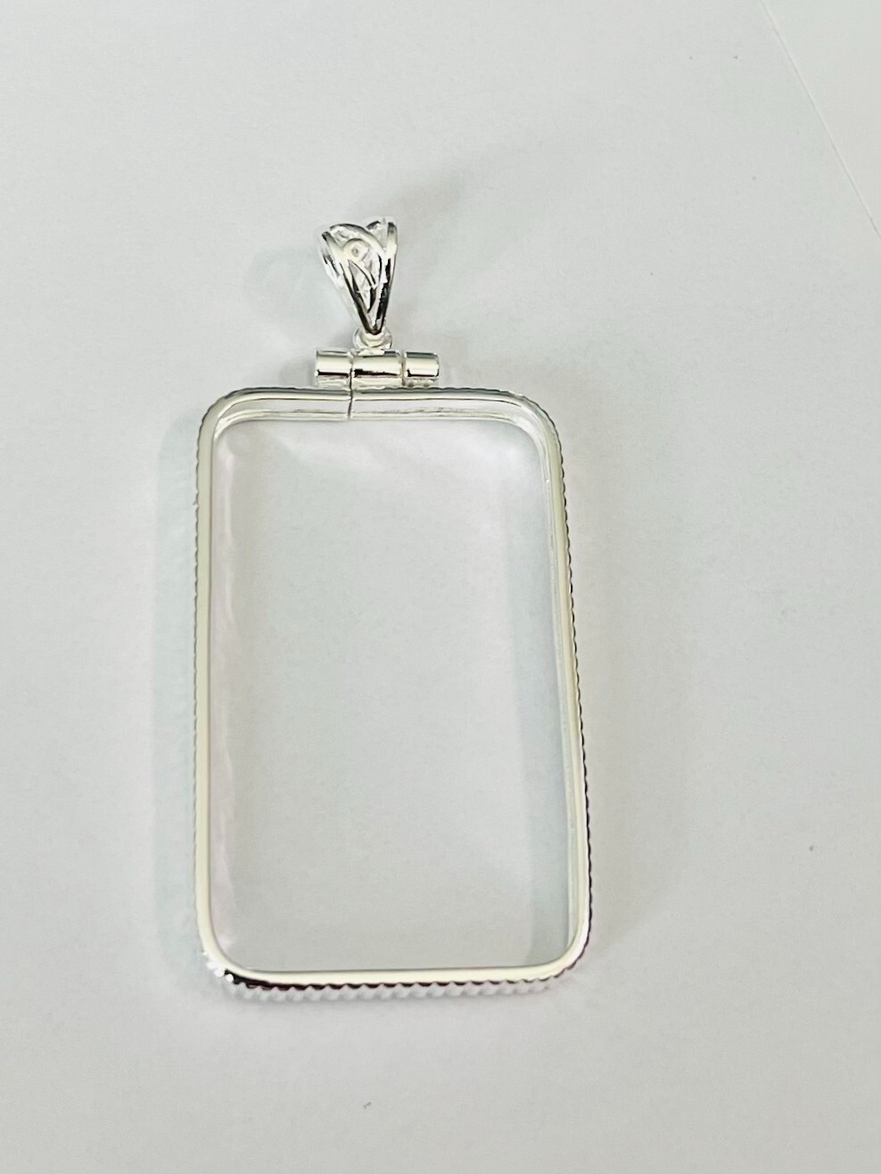 Sterling silver screw top Bezel frame For 1 oz ounce Credit Suisse Gold Bar