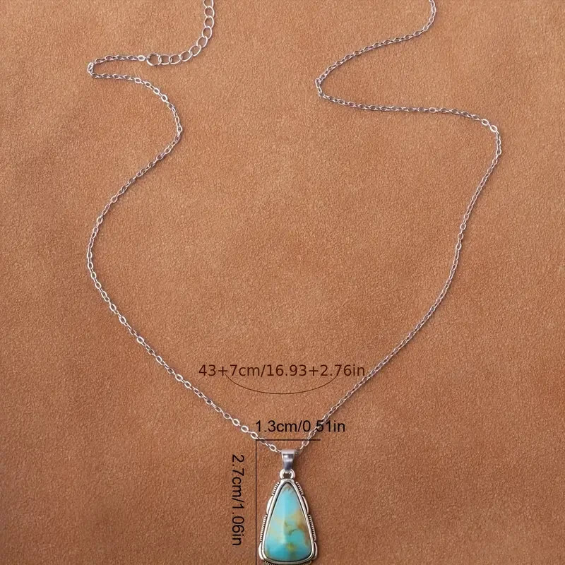 Beautiful Ryan Turquoise Pendant & 18″ Necklace! FREE SHIPPING IN THE USA!