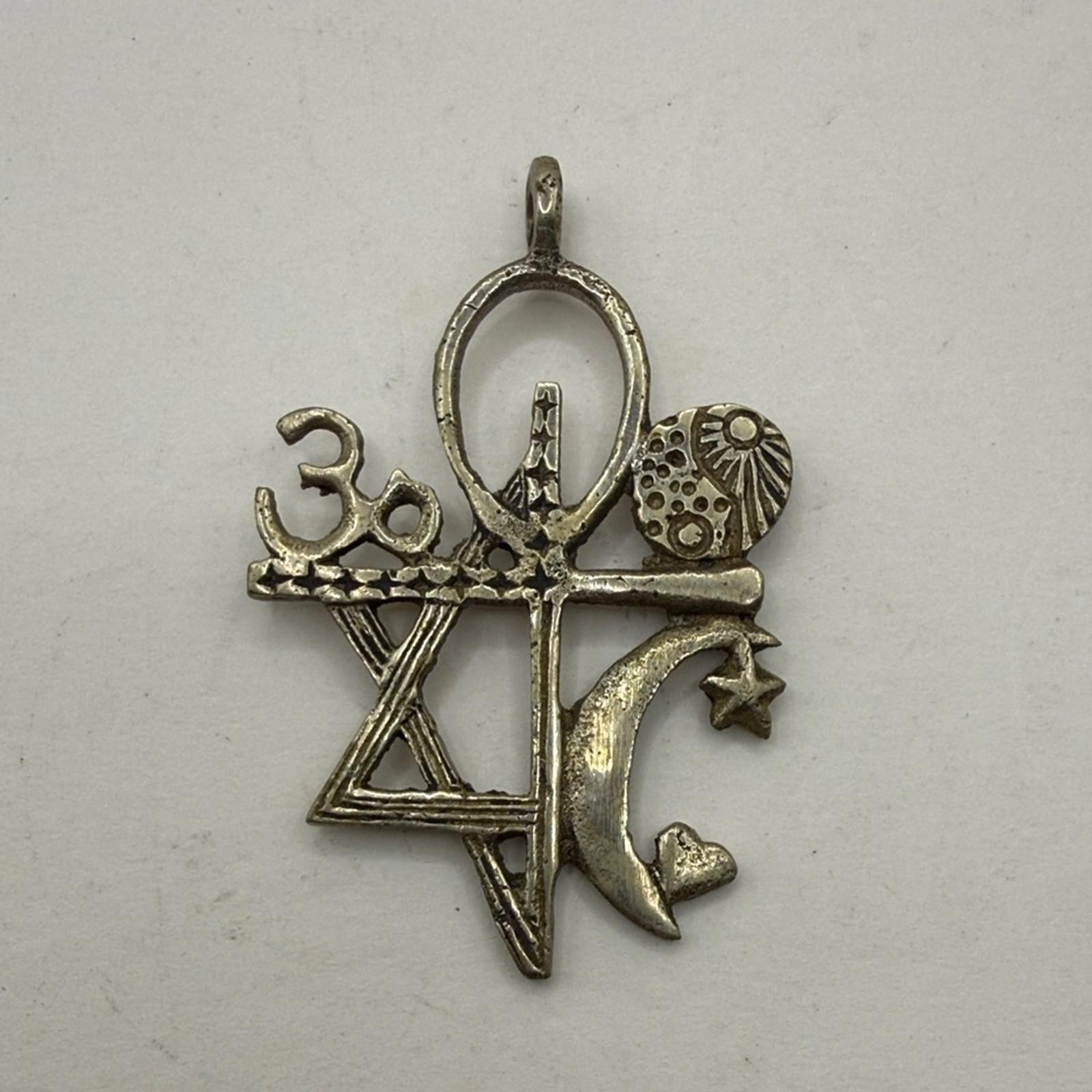 Interfaith Coexist Pendant Cross Star David Crescent Om Religious Harmony Charm