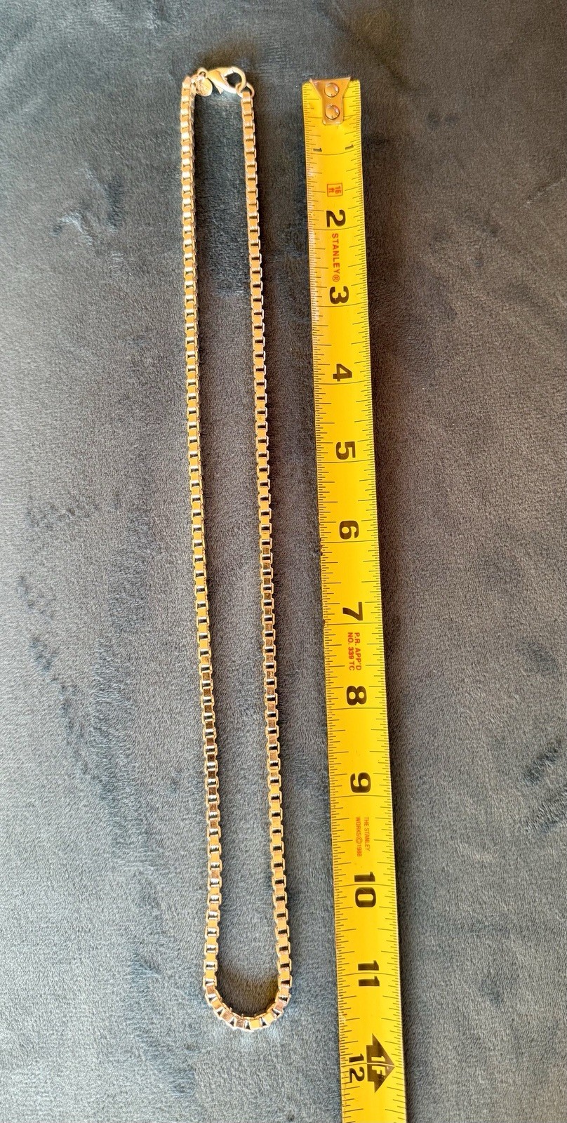 Vintage Talbots Chunky Venetian Box Chain Designer Necklace 22.5”