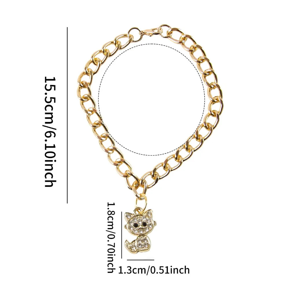 Cute Fancy Zircon Cross Pendant Medium Cosplay Design Pet Adjustable Dog Accesso