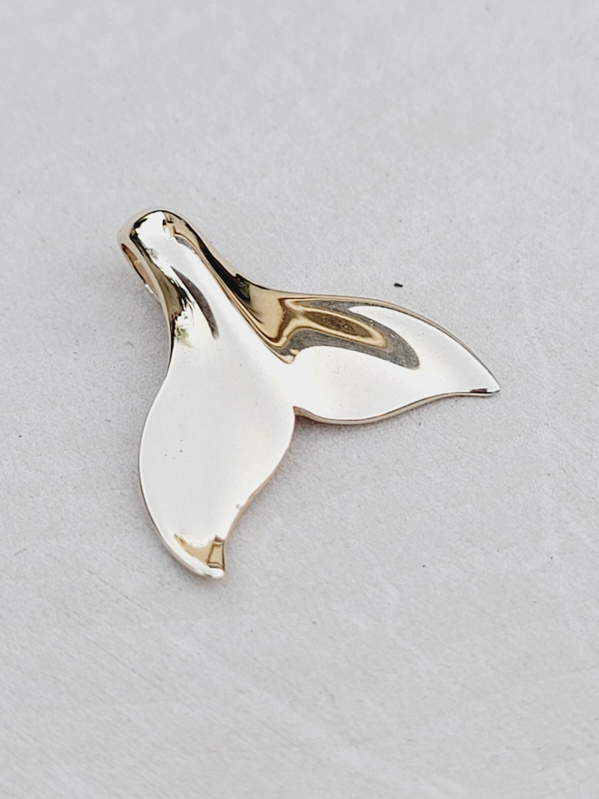 Bronze Whale Tail Pendant 15mm X 15mm Whale Tail Charm