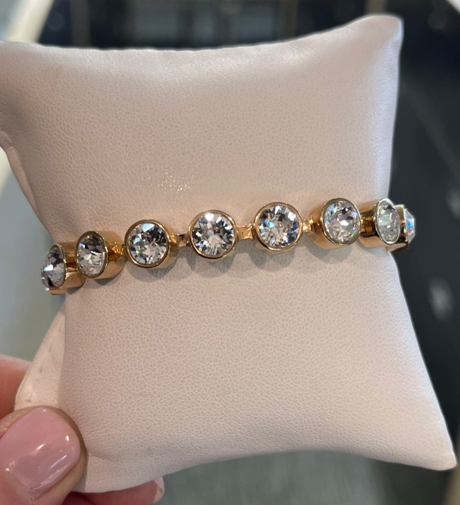 Rebecca cuff Bracelet with Swarovski Crystals