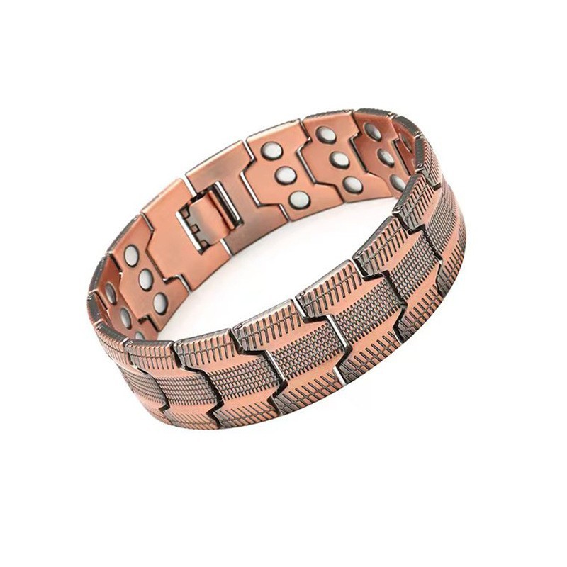 Pure Solid Copper Arthritis Therapy Magnetic Bracelet Pain Relief Men Women