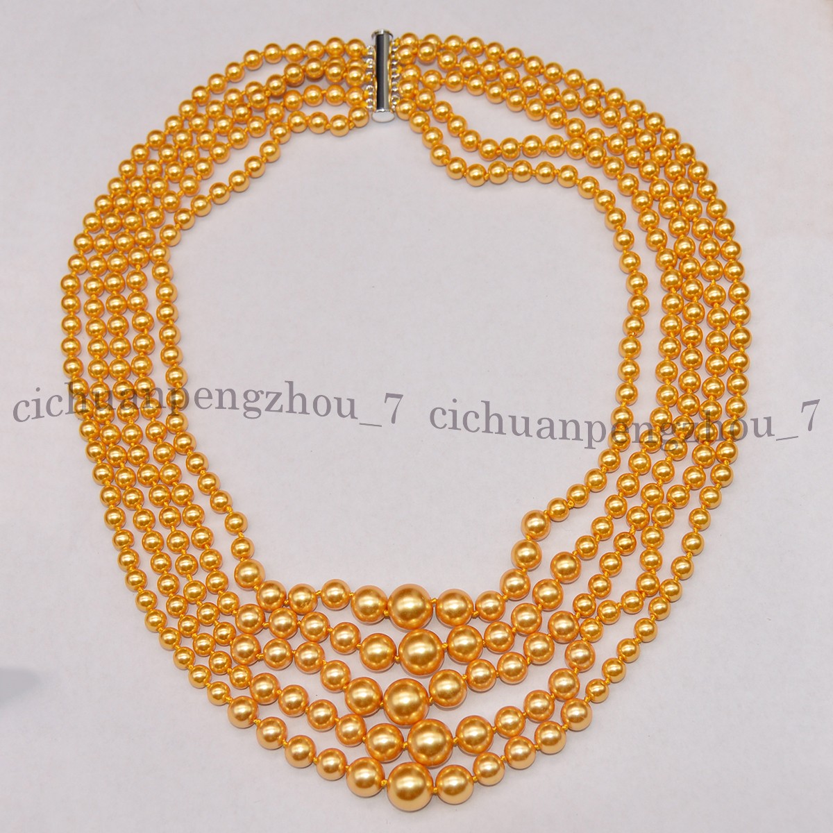 Fashion Jewelry 8/10mm Gemstone Round Beads Tortoise Pendant Necklace 18”