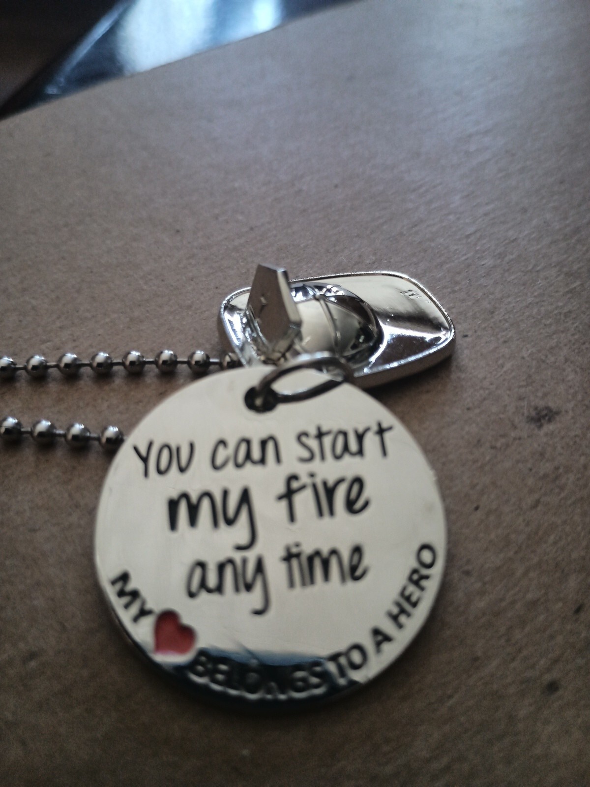 Firefighter Necklace “You Can Start My Fire Anytime”