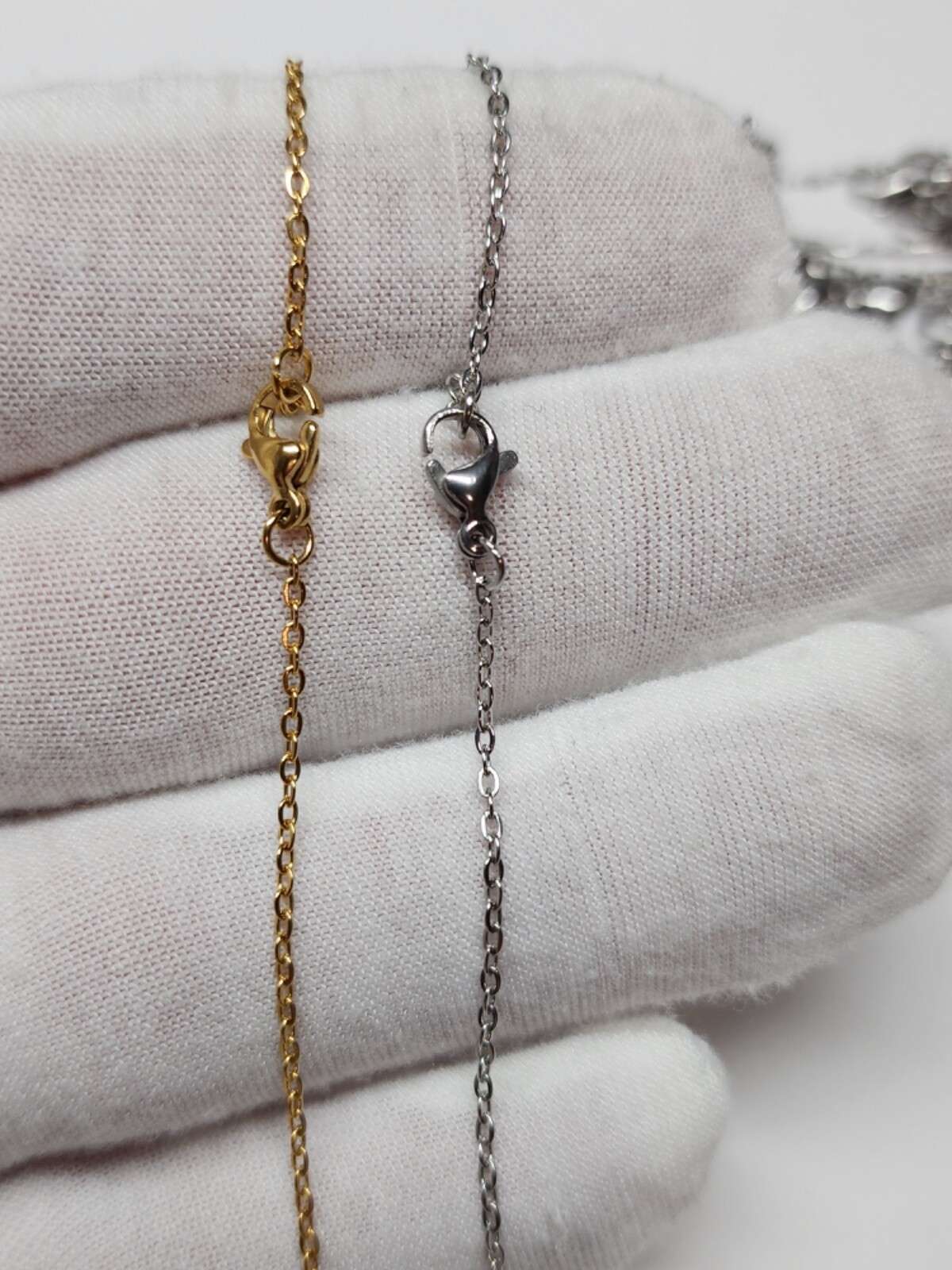 Stainless Steel Rolo Chain 1.5mm Unisex, Hip Hop Jewelry 17.5in For Women