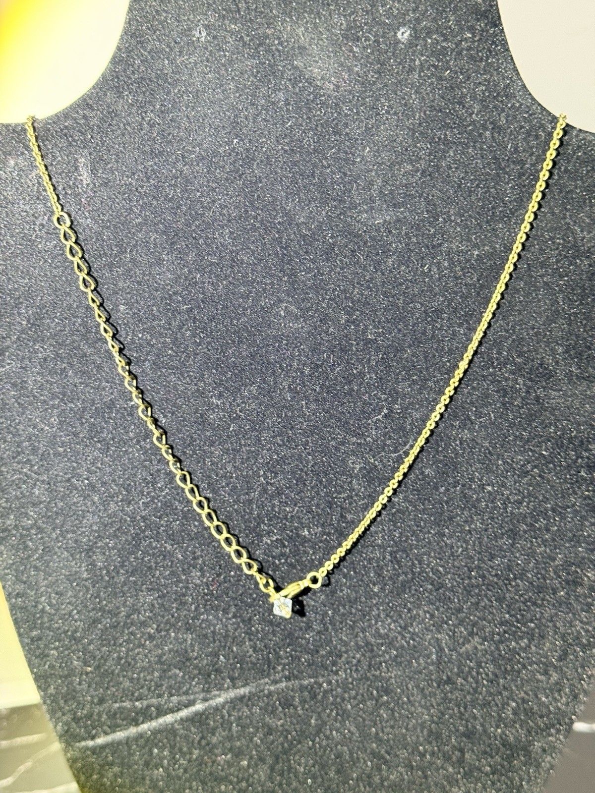 Sorrelli Necklace Cushion-Cut Clear Crystal Pendant 12mm 16-20in Antique Gold