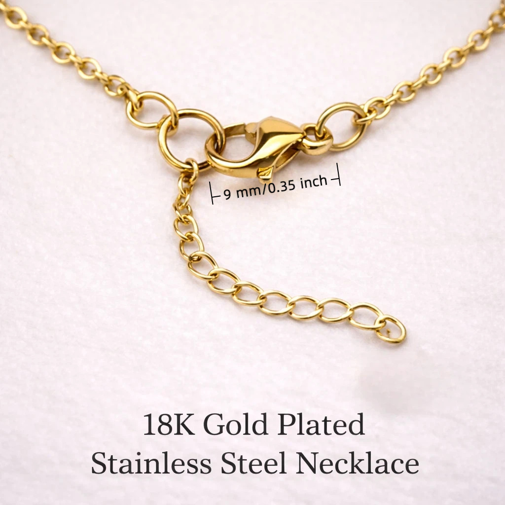 Personalized Name Necklace Gold Plated Stainless Steel Custom Jewelry