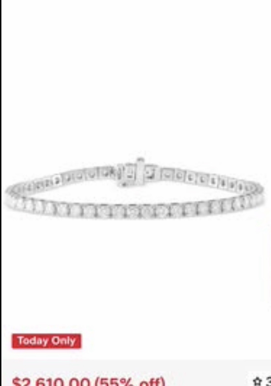 Silver Tone Tennis Necklace Round Clear Crystal Stones Prong Set Lobster Clasp