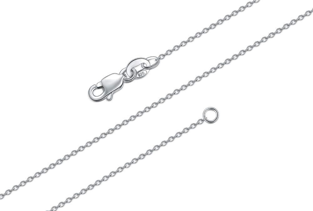 Dazzling 925 Sterling Silver Cable Chain Necklace – Waterproof & Gold Plated …