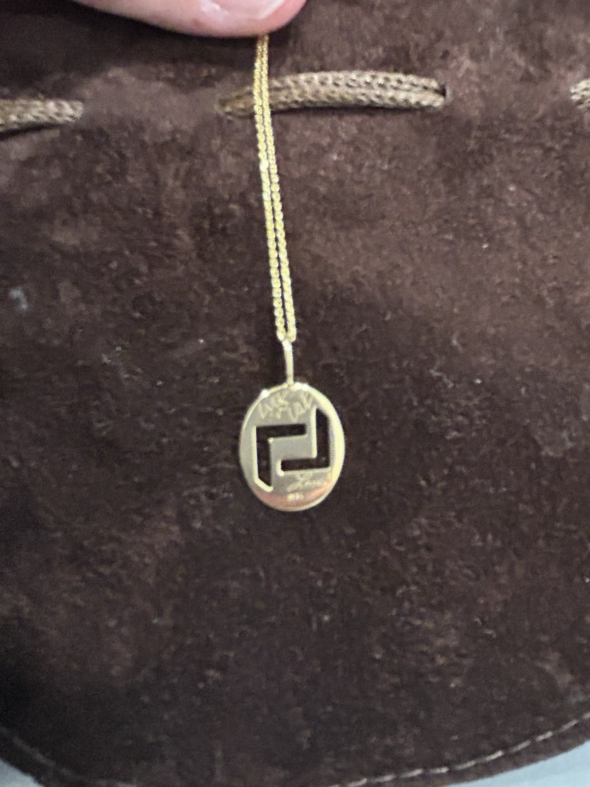 LANA Jewelry 14K Yellow Gold “Love & Luck” Pendant Necklace Hand-Signed by Lana