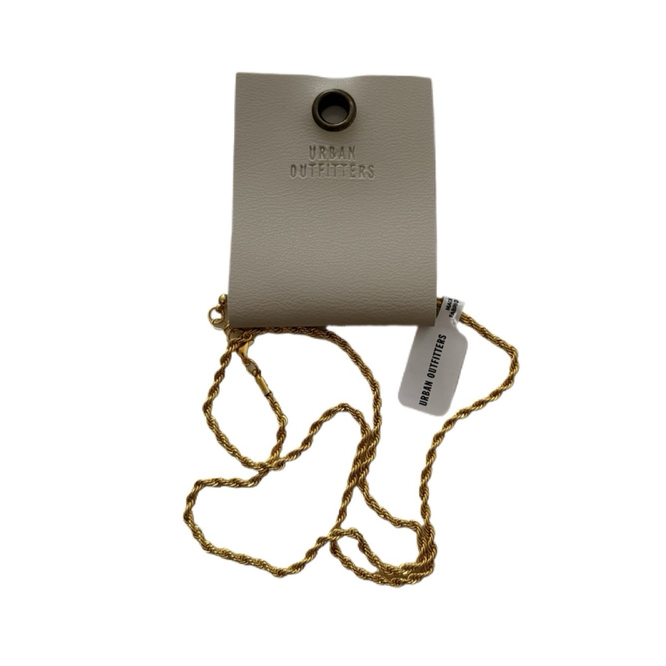 Urban Outfitters NWT Gold Twist Rope Chain Necklace One Size Unisex