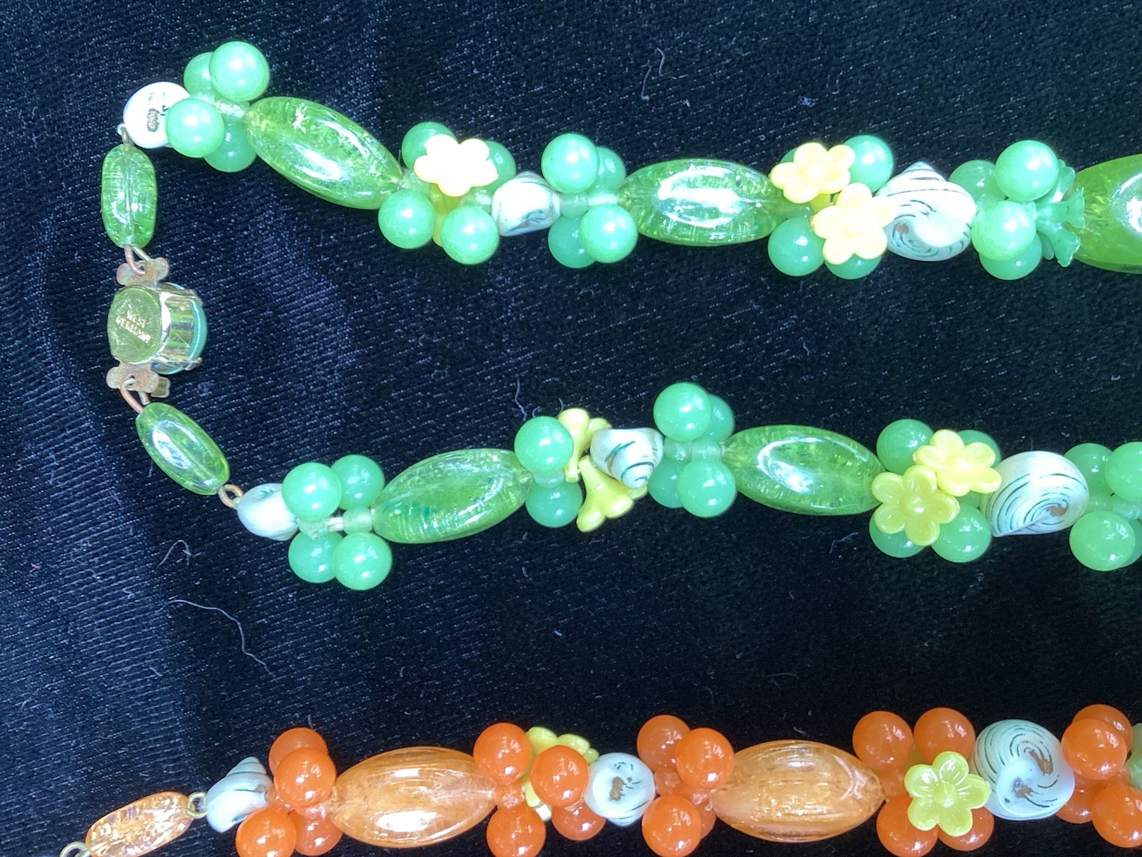 3 Signed West Germany Vintage Necklaces