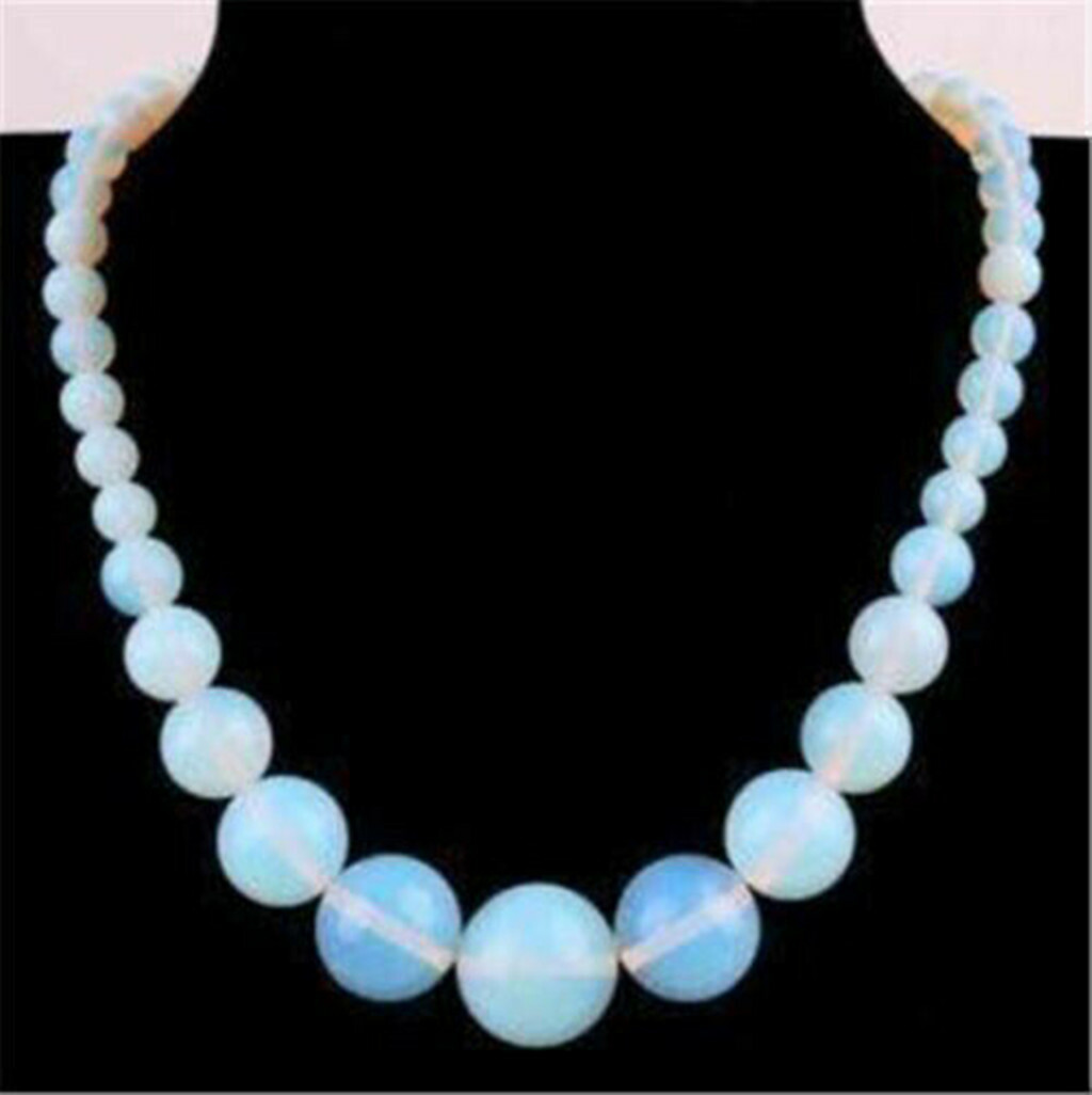 AAA Beautiful Fashion 6-14mm Multi-Color Gemstone Round Beads Necklaces 18in