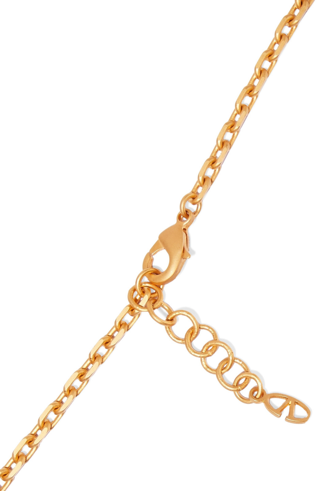 VALENTINO GARAVANI “FLOWER” GOLD PLATED METAL NECKLACE Sz. N/A