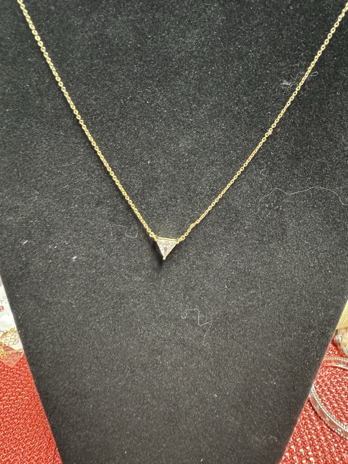 Park Lane Gold Trillion CZ Pendant Necklace Retail $72